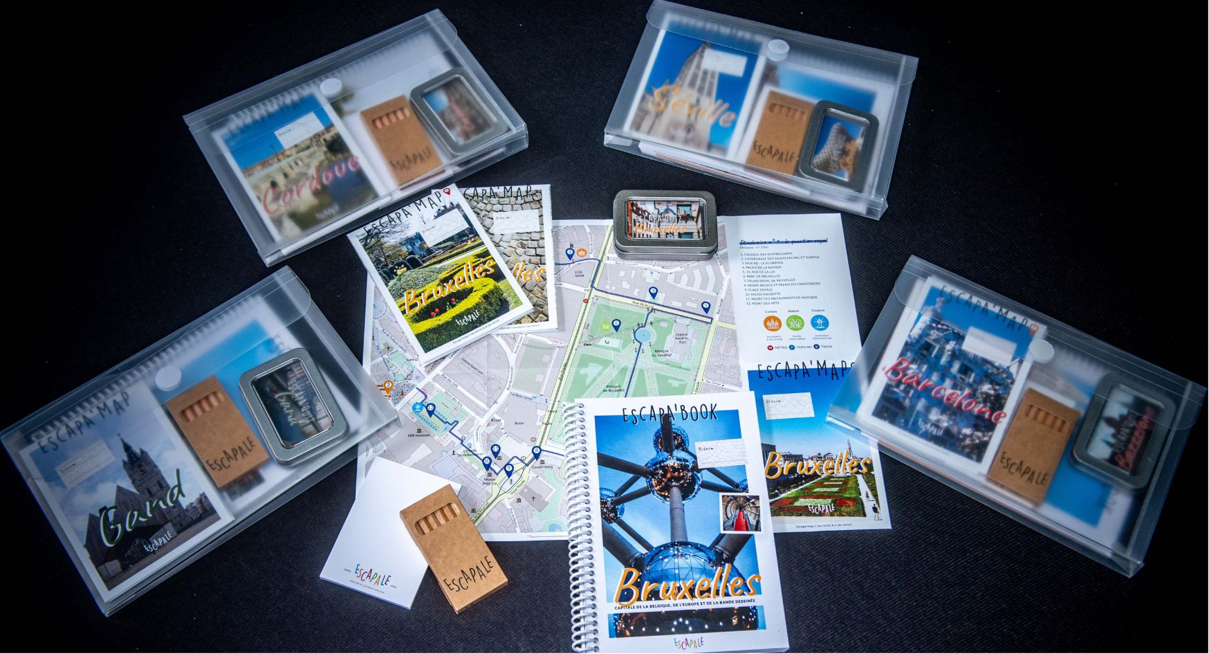Des kits de guides de voyage en famille